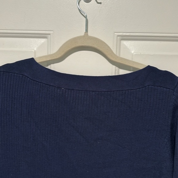 Navy Evolution by Cyrus Boatneck Ribbed Sweater from Stitch Fix XXL - Picture 7 of 7